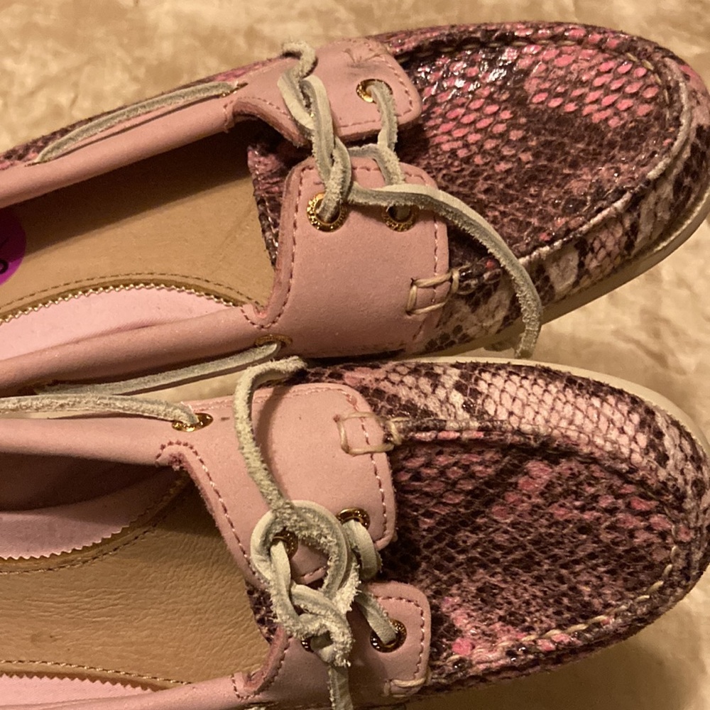 Sperry Top Sider Audrey Pink Python - image 4